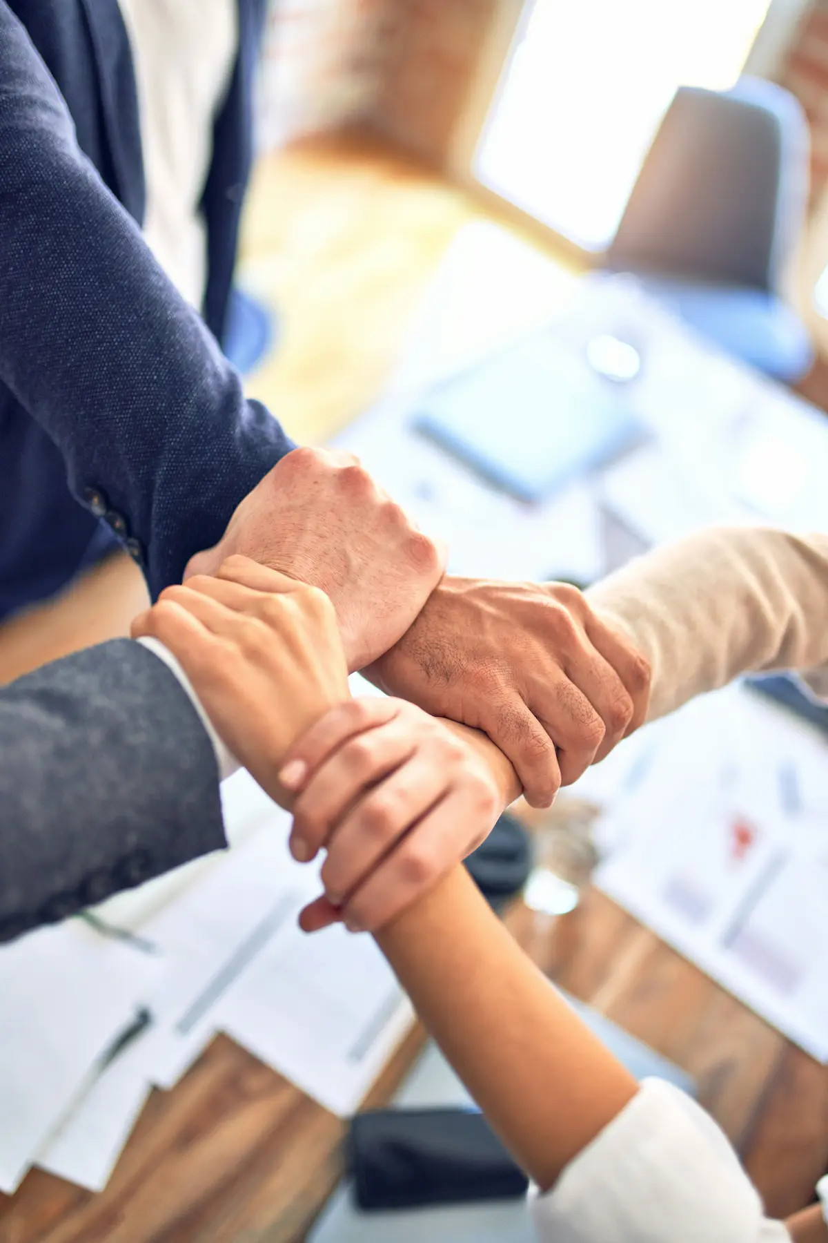 Business professionals networking at an industry event